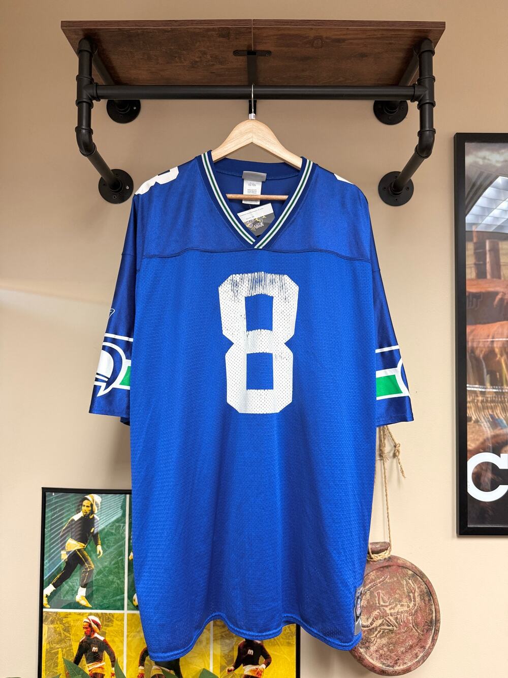 Y2K Matt Hasselbeck Vintage Seattle Seahawks Reebok Blue Alternate NFL Jersey